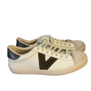 Victoria Berlin “V for Victoria” Sneakers White and Dark Gray Size 38 US Size 8